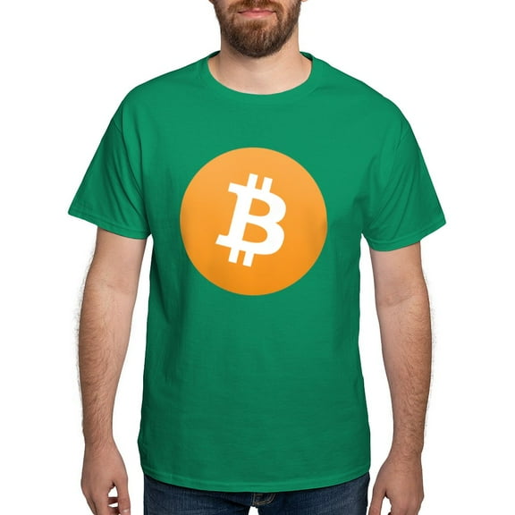 CafePress - Bitcoin Logo Dark T Shirt - Men's Classic Graphic Cotton T-Shirt