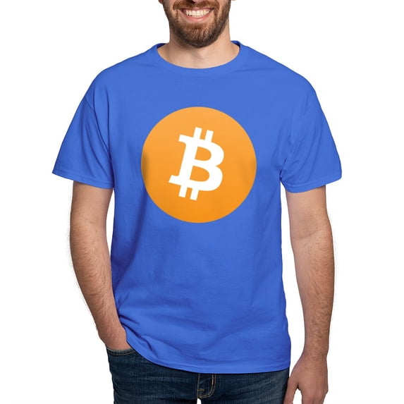 CafePress - Bitcoin Logo Dark T Shirt - Men's Classic Graphic Cotton T-Shirt