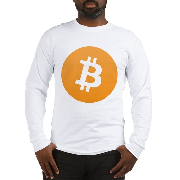 CafePress - Bitcoin Logo Long Sleeve T Shirt - Unisex Cotton Long Sleeve T-Shirt