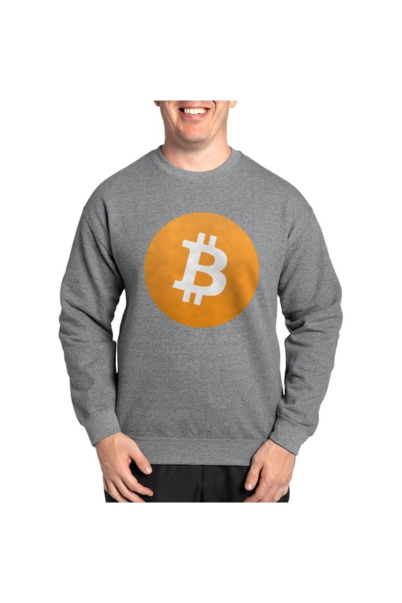 - Bitcoin Logo Sweatshirt - Crew Neck Sweatshirt