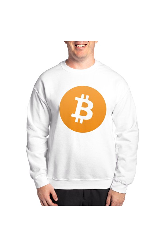 - Bitcoin Logo Sweatshirt - Crew Neck Sweatshirt