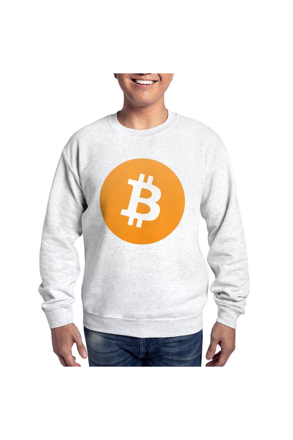 - Bitcoin Logo Sweatshirt - Crew Neck Sweatshirt