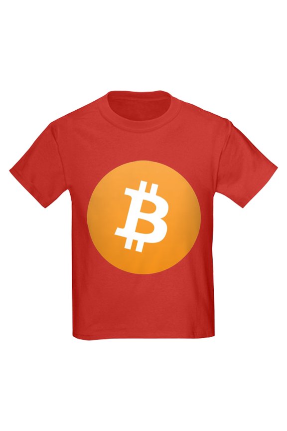 - Bitcoin Logo T Shirt - Dark T-Shirt Kids XS-XL