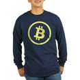 thumbnail image 1 of CafePress - Bitcoin Yellow Long Sleeve T Shirt - Long Sleeve Dark T-Shirt, 1 of 4