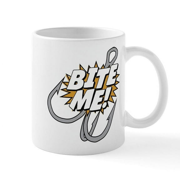 CafePress - Bite Me - 11 oz Ceramic Mug - Novelty Coffee Tea Cup