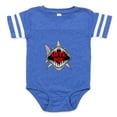 thumbnail image 1 of CafePress - Bite Me Shark - Cute Infant Baby Football Bodysuit, 1 of 3