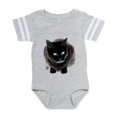 thumbnail image 1 of CafePress - Bl_Blue Black Cat - Cute Infant Baby Football Bodysuit, 1 of 3