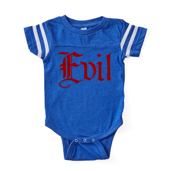 CafePress - Bl_Evil - Cute Infant Baby Football Bodysuit
