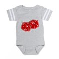thumbnail image 1 of CafePress - Bl_Red Dice - Cute Infant Baby Football Bodysuit, 1 of 3