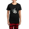 thumbnail image 1 of CafePress - Black And White Border Collie Pajamas - Women's Short Sleeve Print T-Shirt and Pants Dark Cotton Pajama Set, 1 of 7