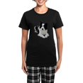 thumbnail image 1 of CafePress - Black And White Border Collie Pajamas - Women's Short Sleeve Print T-Shirt and Pants Dark Cotton Pajama Set, 1 of 7