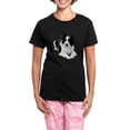 thumbnail image 1 of CafePress - Black And White Border Collie Pajamas - Women's Short Sleeve Print T-Shirt and Pants Dark Cotton Pajama Set, 1 of 7