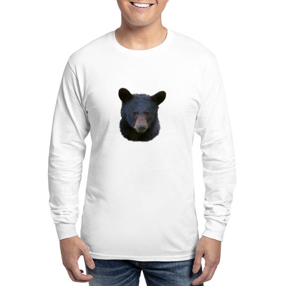 CafePress - Black Bear Long Sleeve T Shirt - Unisex Cotton Long Sleeve T-Shirt