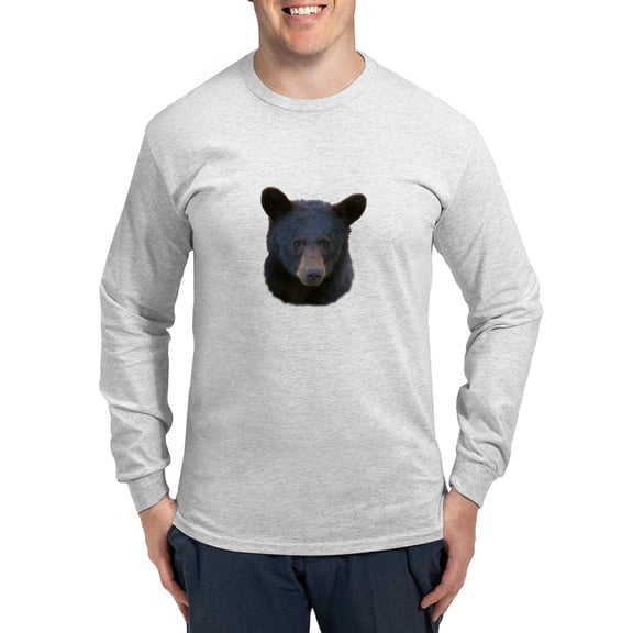 CafePress - Black Bear Long Sleeve T Shirt - Unisex Cotton Long Sleeve T-Shirt