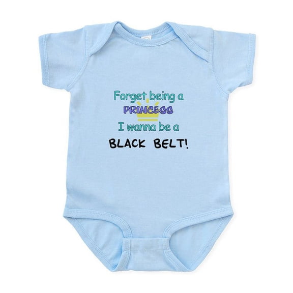 CafePress - Black Belt Princess Infant Bodysuit - Baby Light Bodysuit, Size Newborn - 24 Months