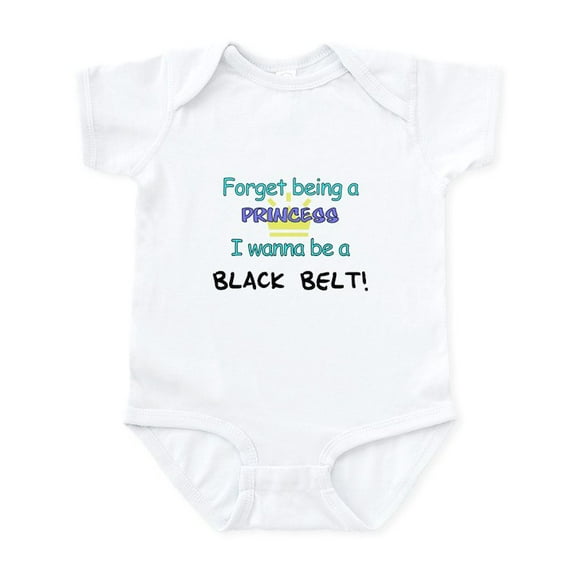 CafePress - Black Belt Princess Infant Bodysuit - Baby Light Bodysuit, Size Newborn - 24 Months