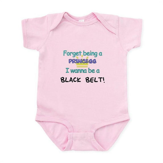 CafePress - Black Belt Princess Infant Bodysuit - Baby Light Bodysuit, Size Newborn - 24 Months