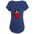 thumbnail image 1 of CafePress - Black Border Collie Valentine Maternity Dark T Shi - Maternity Dark T-Shirt, 1 of 3