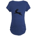 thumbnail image 1 of CafePress - Black Bunny Rabbit Maternity Dark T Shirt - Maternity Dark T-Shirt, 1 of 3