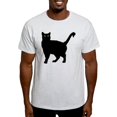 thumbnail image 1 of CafePress - Black Cat Silhouette Light T Shirt - Men's Classic Graphic T-Shirt, 1 of 4