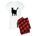 thumbnail image 1 of CafePress - Black Cat Silhouette - Women's Light Pajamas, 1 of 1