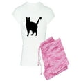 thumbnail image 1 of CafePress - Black Cat Silhouette - Women's Light Pajamas, 1 of 1