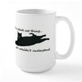 thumbnail image 1 of CafePress - Black Cat Thing Mugs - 15 oz Ceramic Large White Novelty Mug, 1 of 6