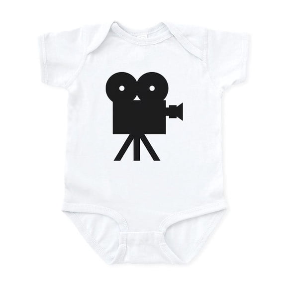 CafePress - Black Cine Camera Hollywood Infant Bodysuit - Baby Light Bodysuit, Size Newborn - 24 Months