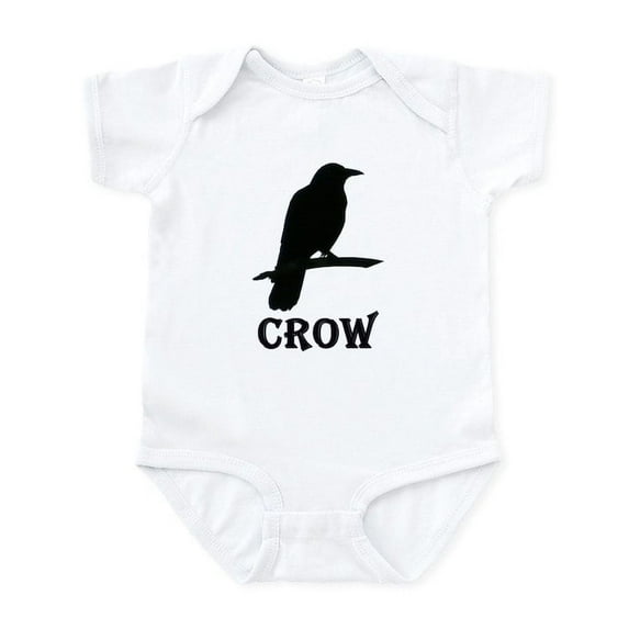 CafePress - Black Crow Infant Bodysuit - Baby Light Bodysuit, Size Newborn - 24 Months