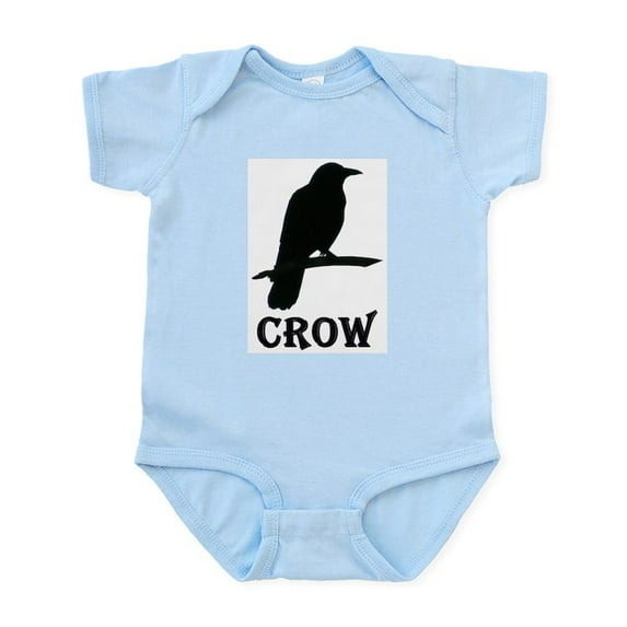 CafePress - Black Crow Infant Bodysuit - Baby Light Bodysuit, Size Newborn - 24 Months