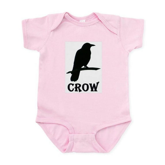 CafePress - Black Crow Infant Bodysuit - Baby Light Bodysuit, Size Newborn - 24 Months