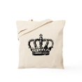 thumbnail image 1 of CafePress - Black Crown Tote Bag - Unisex Canvas Tote Bag, Beige, 1-Piece, 1 of 6