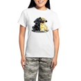 thumbnail image 1 of CafePress - Black Fawn Pug Women's Dark Pajamas - Women's Short Sleeve Print T-Shirt and Pants Light Cotton Pajama Set, 1 of 7