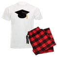 thumbnail image 1 of CafePress - Black Graduation Cap Men's Light Pajamas - Men's Light Loose Fit Cotton Pajama Set, 1 of 7