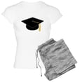 thumbnail image 1 of CafePress - Black Graduation Cap Women's Light Pajamas - Women's Short Sleeve Print T-Shirt and Pants Light Cotton Pajama Set, 1 of 7