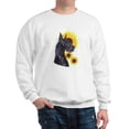 thumbnail image 1 of CafePress - Black Great Dane Sunflower Sweatshirt - Crew Neck Sweatshirt, 1 of 4