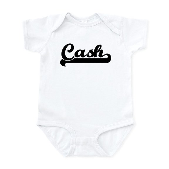 CafePress - Black Jersey: Cash Infant Bodysuit - Baby Light Bodysuit, Size Newborn - 24 Months