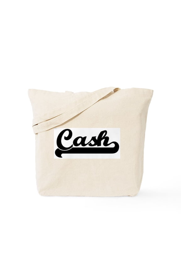 - Black Jersey: Cash Tote Bag - Unisex Canvas Tote Bag, Beige, 1-Piece