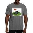thumbnail image 1 of CafePress - Black Lab Golfer Ash Grey T Shirt - Mens Comfort Colors Shirt, 1 of 5