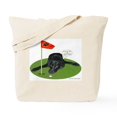 thumbnail image 1 of CafePress - Black Lab Golfer Tote Bag - Unisex Canvas Tote Bag, Beige, 1-Piece, 1 of 7