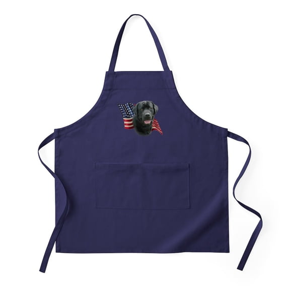 CafePress - Black Lab - Kitchen Apron with Pockets, Grilling Apron, Baking Apron