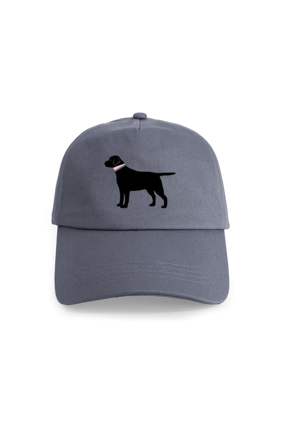 - Black Lab Retriever Preppy - Adjustable 100% Brushed Unisex Casual Cotton Baseball Cap, Beige, 1