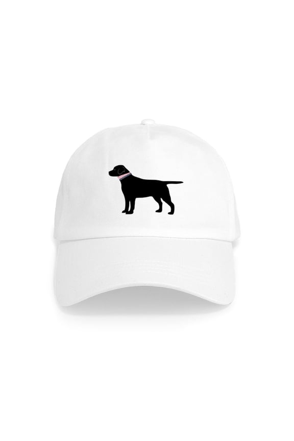 - Black Lab Retriever Preppy - Adjustable 100% Brushed Unisex Casual Cotton Baseball Cap, Beige, 1