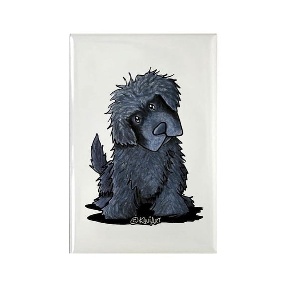 CafePress - Black Newfie - Rectangle Magnet, 2"x3" Refrigerator Magnet