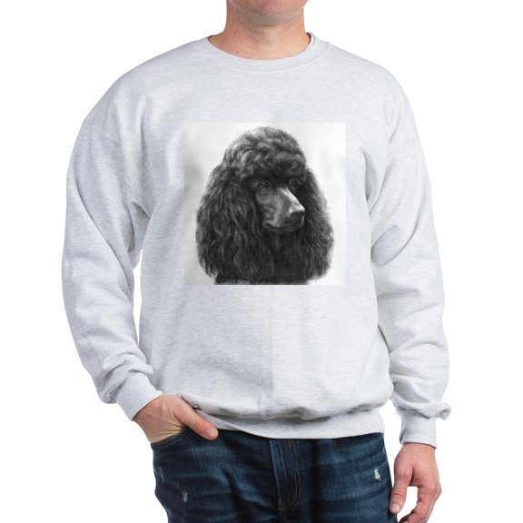 CafePress - Black Or Chocolate Poodle Sweatshirt - Crew Neck Sweatshirt