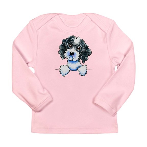CafePress - Black Parti Cockapoo Lined Long Sleeve T Shirt - Long Sleeve Infant T-Shirt