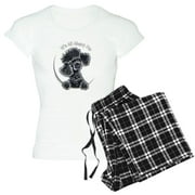 CafePress - Black Poodle IAAM Full - Women's Light Pajamas