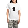 thumbnail image 1 of CafePress - Black Poodle Puppy - Women's Short Sleeve Print T-Shirt and Pants Light Cotton Pajama Set, 1 of 7