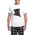 thumbnail image 1 of CafePress - Black Pug Line Art Men's Light Pajamas - Men's Light Loose Fit Cotton Pajama Set, 1 of 7