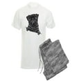 thumbnail image 1 of CafePress - Black Pug Line Art - Men's Light Pajamas, 1 of 1